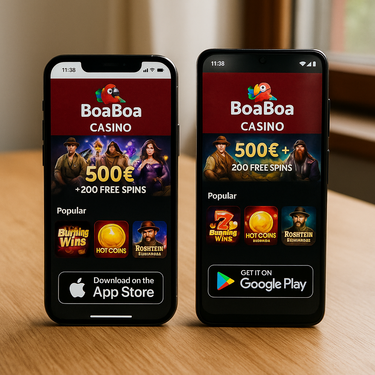 BoaBoa Casino - Mobile Apps - iOS and Android