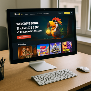 BoaBoa Casino - Desktop Platform Design - Modern Interface